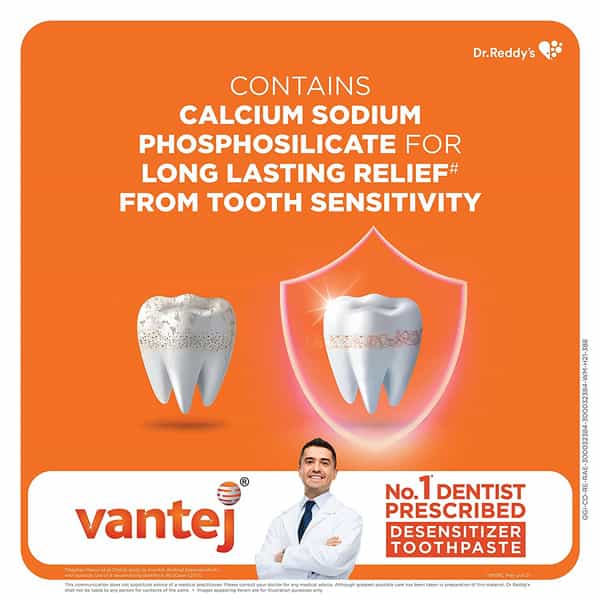 Vantej Extra Foaming With Refreshing Flavour Toothpaste 100Gm