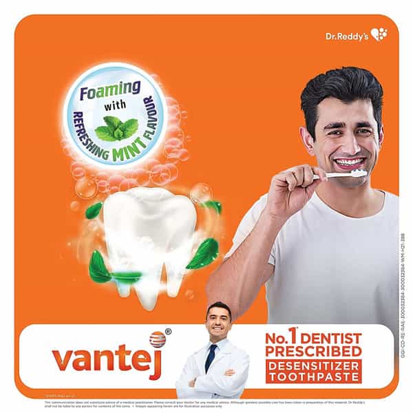 Vantej Extra Foaming With Refreshing Flavour Toothpaste 100Gm