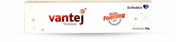 Vantej Extra Foaming With Refreshing Flavour Toothpaste 50Gm