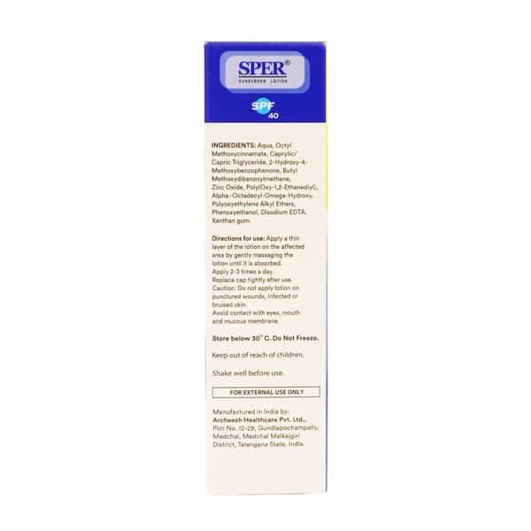 Sper Sunscreen Spf 40 Lotion 50Ml