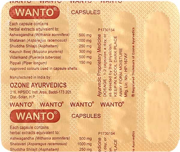 Wanto Strip Of 10 Capsules