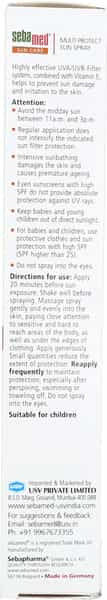 Sebamed  Sunscreen Spray Spf 30 Bottle Of 150 Ml