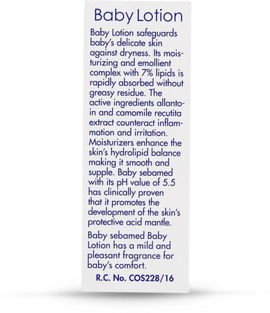 Sebamed Baby Body Lotion | Ph 5.5 | Long Lasting Moisturiser | Quickly Absorbed | 100 Ml