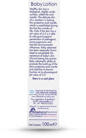 Sebamed Baby Body Lotion | Ph 5.5 | Long Lasting Moisturiser | Quickly Absorbed | 100 Ml
