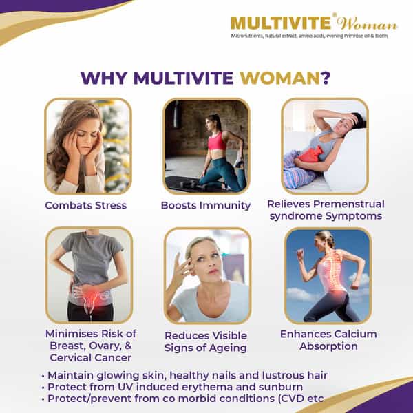 Multivite Woman Daily Health Supplement Softgels With Essential Vitamins & Minerals 15 Tabgels