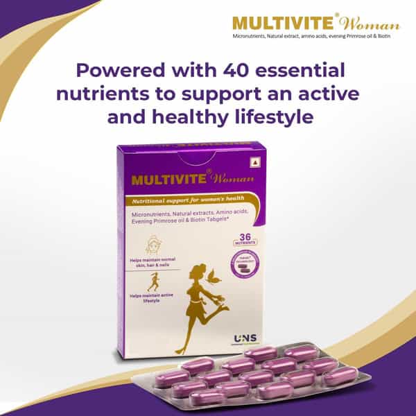 Multivite Woman Daily Health Supplement Softgels With Essential Vitamins & Minerals 15 Tabgels