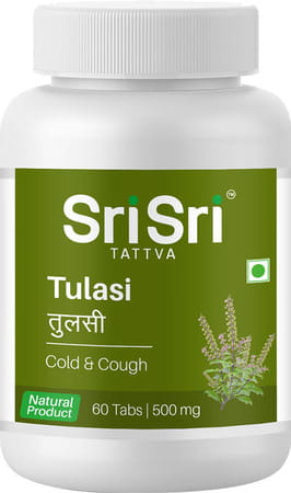 Sri Sri Tattva Tulasi - Cold & Cough | 60 Tabs | 500mg