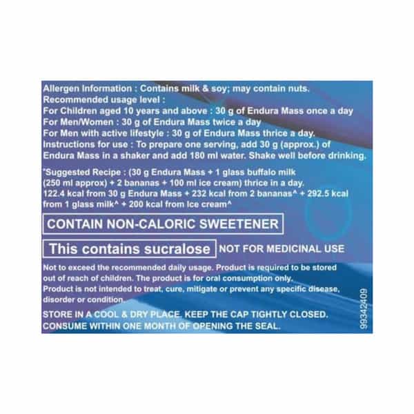 Endura Mass Vanilla Fl - 500G