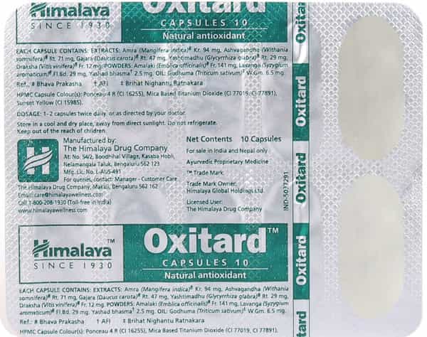 Oxitard Strip Of 10 Capsules