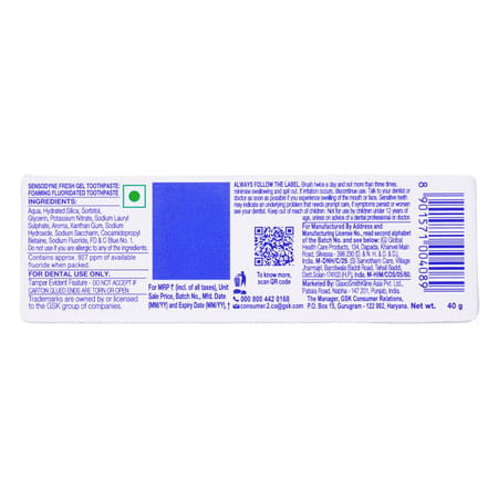 Sensodyne Fresh Gel - 40 Gm