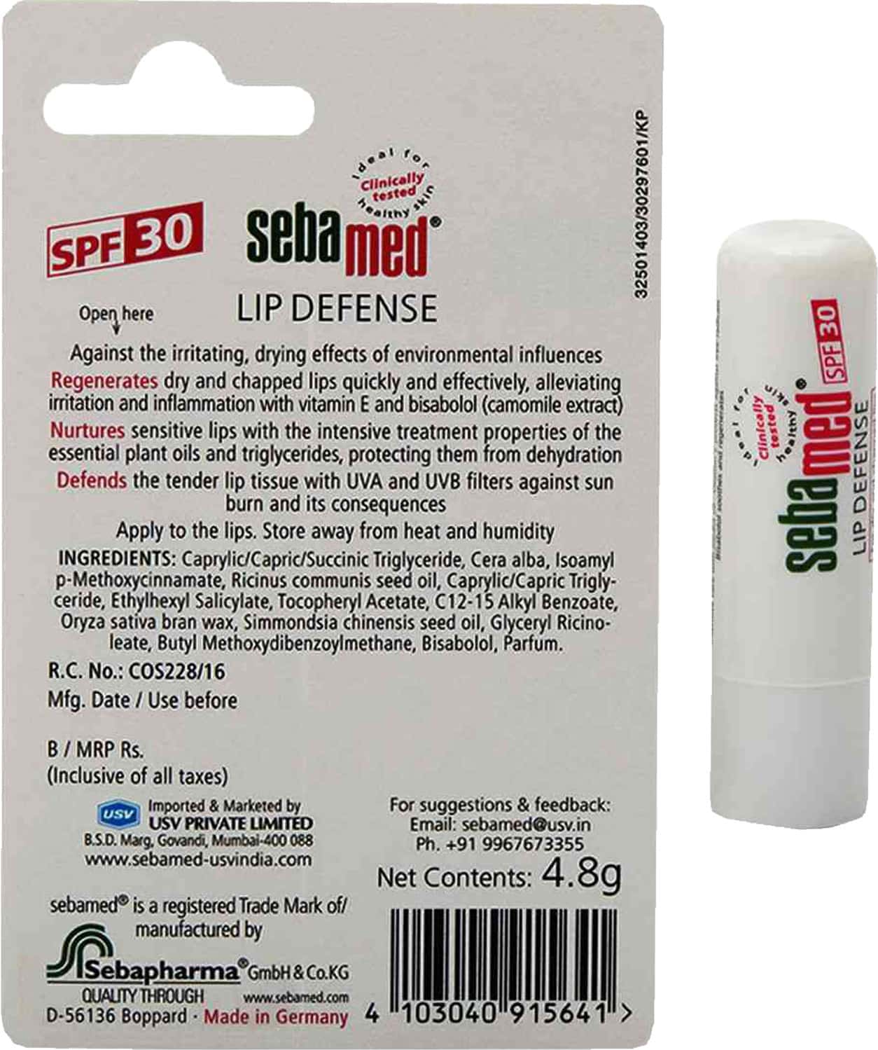 Buy SEBAMED LIP DEFENSE SPF 30 LIP BALM Online & Get Upto 60 OFF at