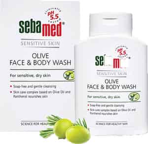 Sebamed Olive Face & Body Wash 200 Ml | Ph 5.5 | Soap Free | For Sensitive & Dry Skin