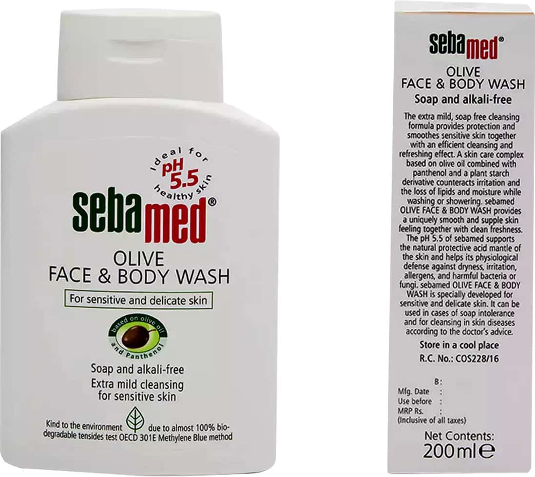 Buy SEBAMED OLIVE FACE & BODY WASH PH 5.5 SOAP FREE FOR SENSITIVE