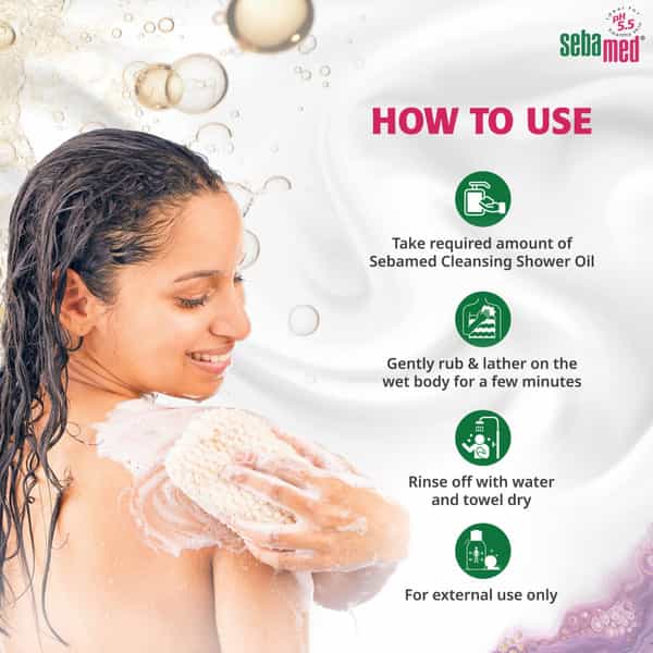 Sebamed Cleansing Shower Oil | Ph 5.5 | For Sensitive Normal To Dry Skin | 200 Ml