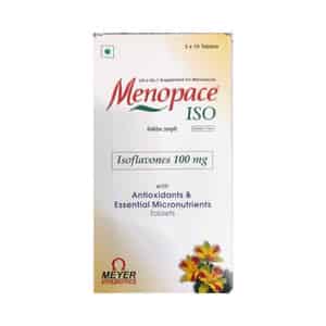 Menopace Iso 100mg Gluten Free Strip Of 10 Veg Tablets