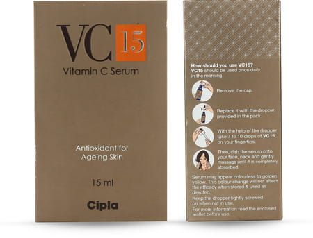 Vc 15 Vitamin C Serum | Rich In Antioxidants For Ageing Skin | 15 Ml
