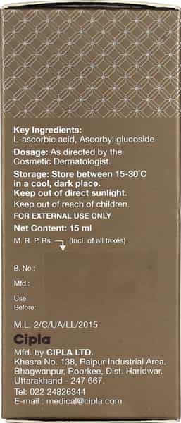 Vc 15 Vitamin C Serum | Rich In Antioxidants For Ageing Skin | 15 Ml