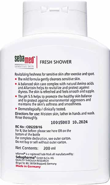 Sebamed Fresh Shower 200 Ml | Ph 5.5 | Revitalises Skin | Suitable For Sensitive Skin