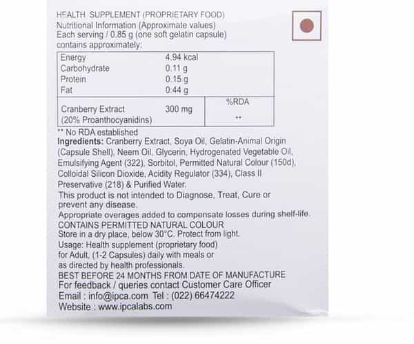 Cranpac Strip Of 15 Capsules
