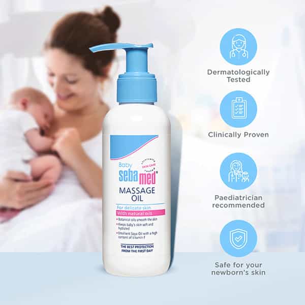 Sebamed Baby Massage Oil | Ph 5.5 | For Delicate Skin | 150 Ml