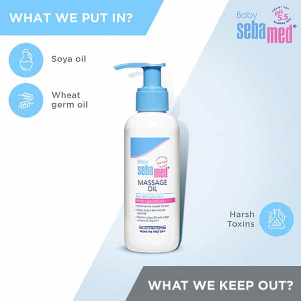 Sebamed Baby Massage Oil | Ph 5.5 | For Delicate Skin | 150 Ml
