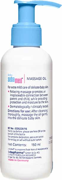 Sebamed Baby Massage Oil | Ph 5.5 | For Delicate Skin | 150 Ml