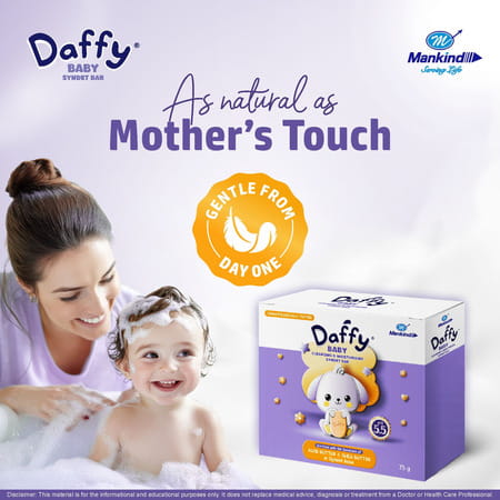Daffy Baby Ph 5.5 Cleansing & Moisturizing Bathing Bar 75Gm