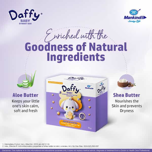 Daffy Baby Ph 5.5 Cleansing & Moisturizing Bathing Bar 75Gm