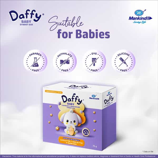 Daffy Baby Ph 5.5 Cleansing & Moisturizing Bathing Bar 75Gm