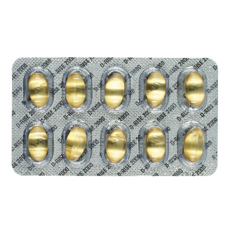D Rise 2000Iu Strip Of 10 Softgel Capsules