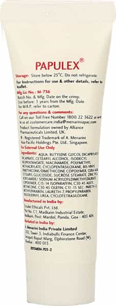 Papulex Cream 15Gm