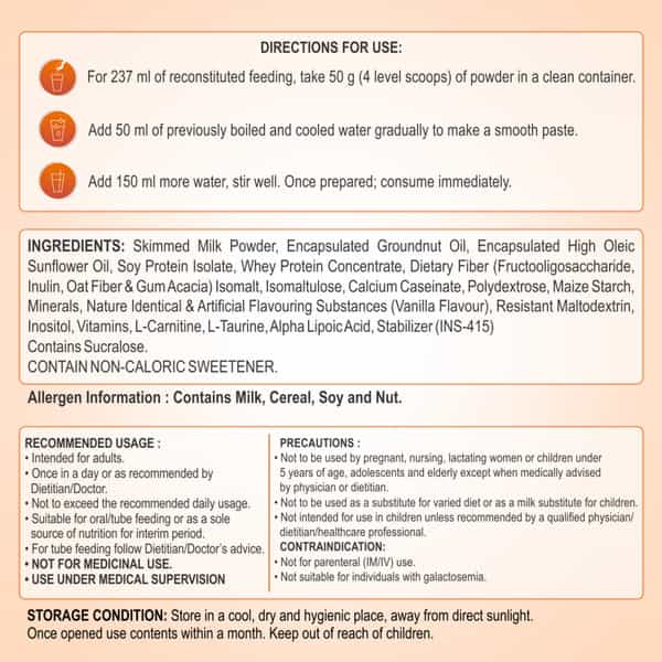 Pentasure Dm Diabetes Care | Nutritional Drink Manages Blood Sugar | Vanilla Flavor | Jar | 400 Gm