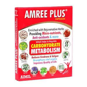 Aimil Amree Plus Capsule 20s | Regulates Carbohydrate Metabolism & Reduces Fatigue