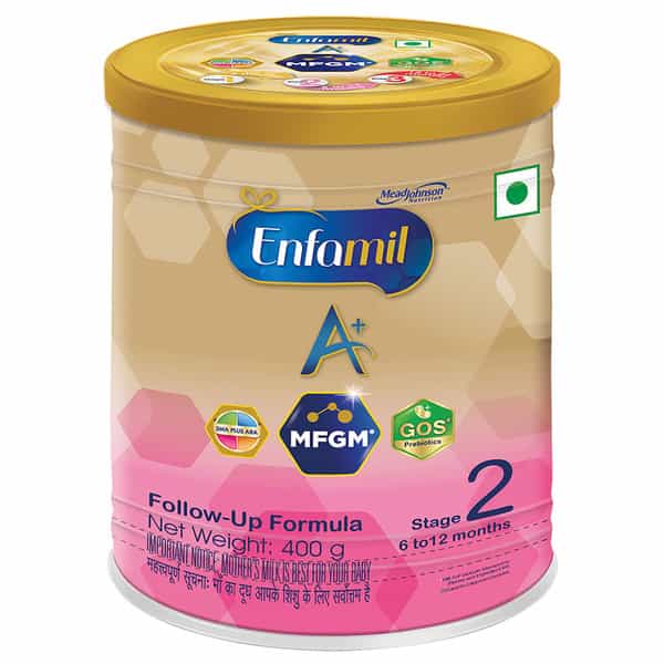 Enfamil A+ Stage 2 Follow-Up Formula (6 To 12 Months) Tin Of 400Gm