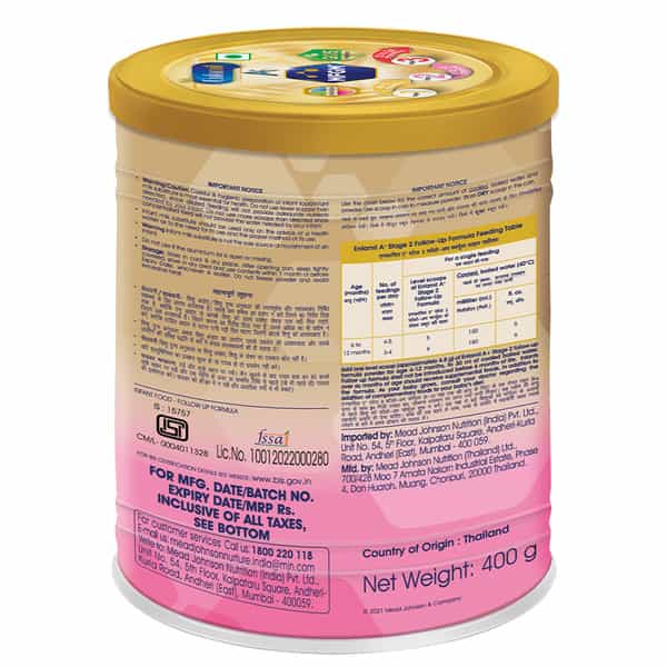 Enfamil A+ Stage 2 Follow-Up Formula (6 To 12 Months) Tin Of 400Gm