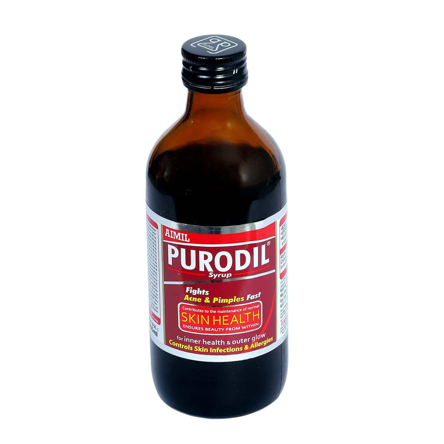 AIMIL PURODIL SYRUP 200ML| FIGHTS ACNE & PIMPLES | CONTROLS SKIN INFECTIONS & ALLERGIES