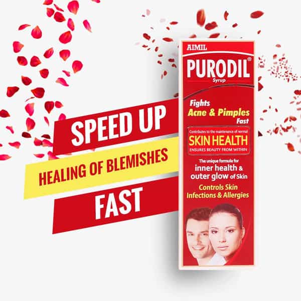 Aimil Purodil Syrup 200Ml| Fights Acne & Pimples | Controls Skin Infections & Allergies