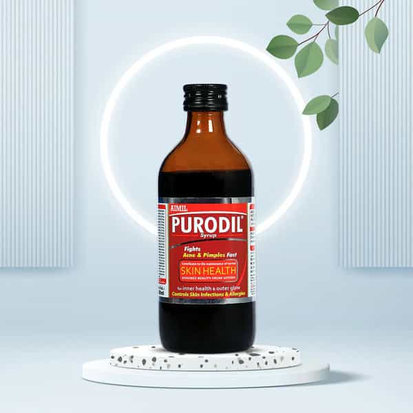 Aimil Purodil Syrup 200Ml| Fights Acne & Pimples | Controls Skin Infections & Allergies