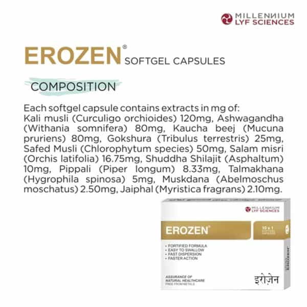 Erozen Strip Of 10 Softgel Capsules