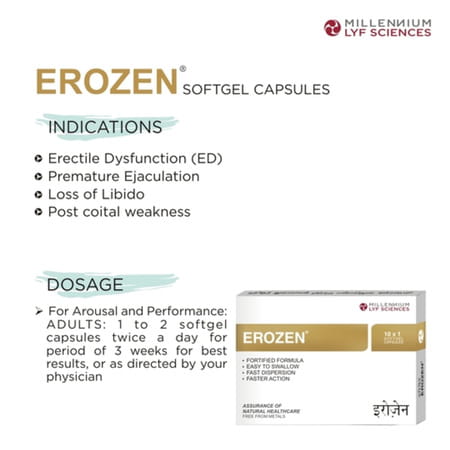 Erozen Strip Of 10 Softgel Capsules
