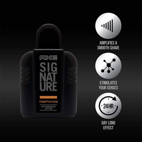 Axe Signature Dark Temptation After Shave Lotion Bottle Of 100 Ml