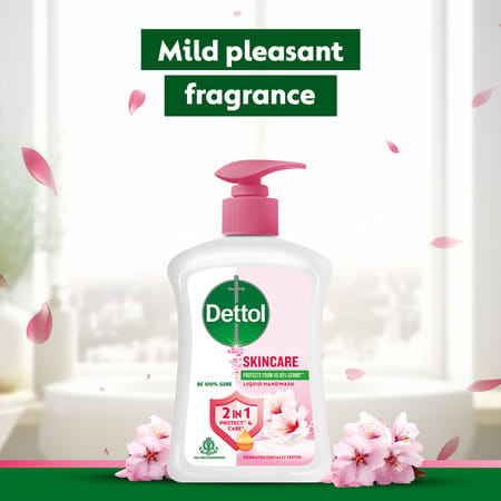 Dettol Liquid Handwash Bottle | Skincare Hand Wash | 200ml