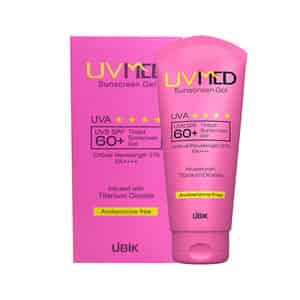 Uvmed Tinted Sunscreen Gel Spf 60+ Pa++++ 50gm
