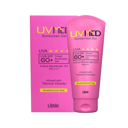Uvmed Tinted Sunscreen Gel Spf 60+ Pa++++ 50gm