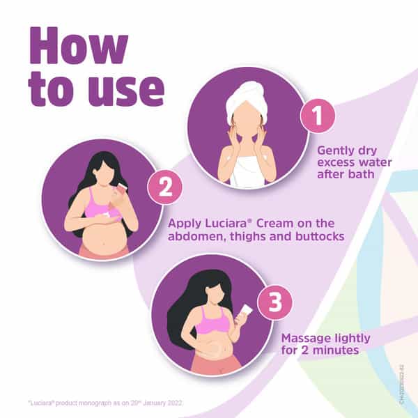 Luciara Anti-Stretch Marks Cream | To Reduce Pregnancy Stretch Marks | 50Gm
