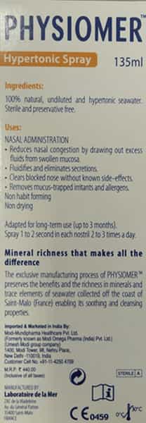 Physiomer Hypertonic Nasal Spray