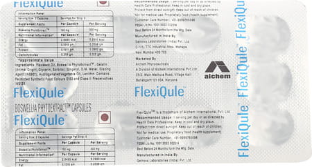 Alchem Life Flexiqule Natural Care For Joint Stiffness & Pain - 1 X 10 Capsules