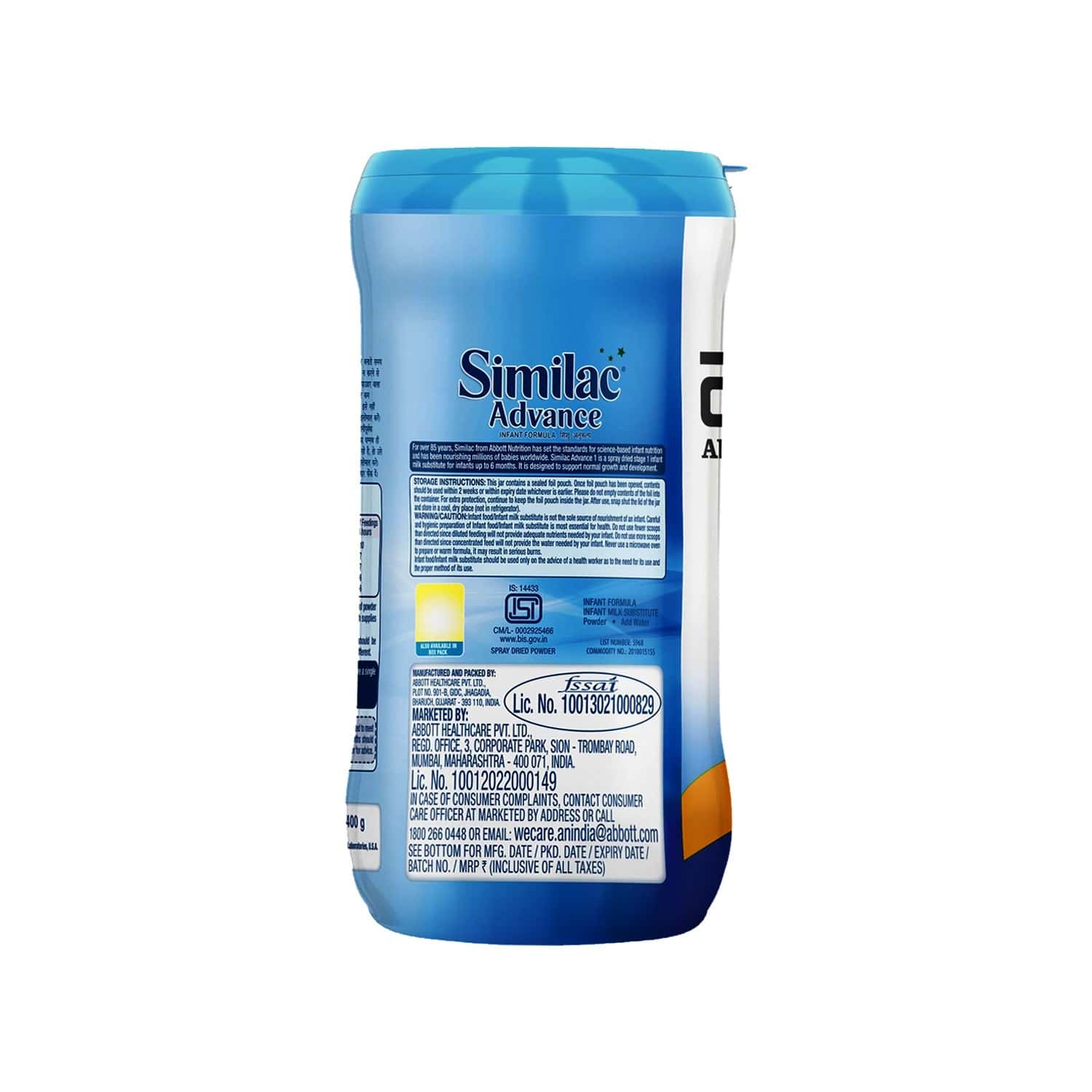 Buy Similac Advance Baby Food Stage 1 Infant Formula (Upto 6 Months