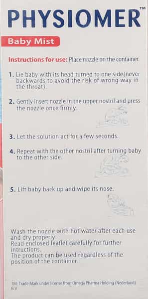 Physiomer Baby Mist Nasal Spray From Birth 115 Ml