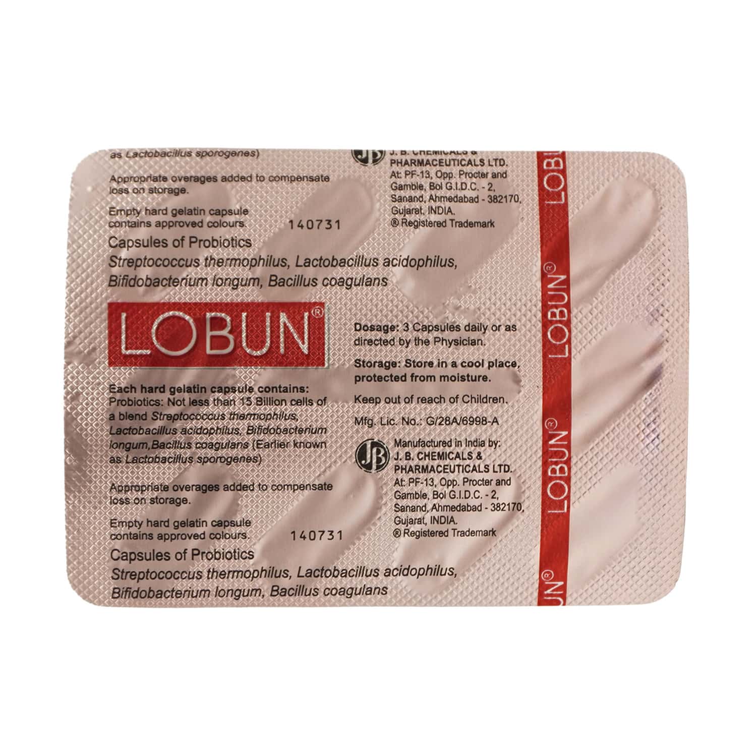 Lobun Strip Of 10 Capsules